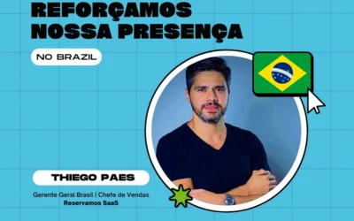 Thiego Paes assume como Country Manager para o Brasil na Reservamos SaaS