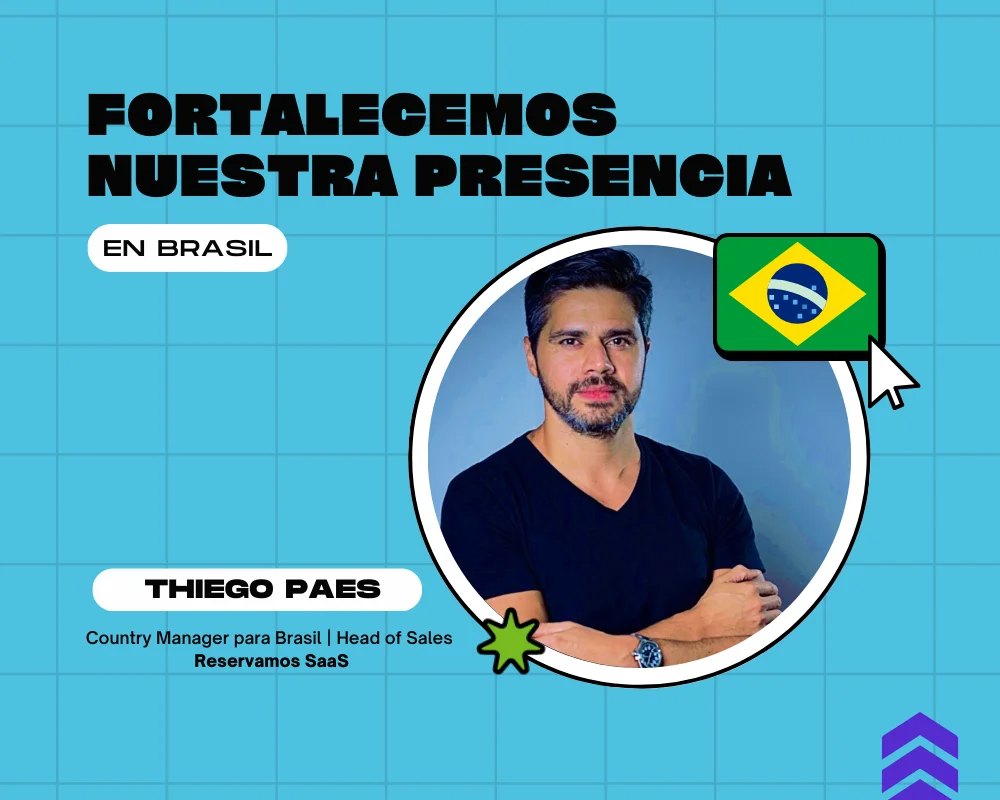 Reservamos SaaS anuncia contra manager para Brasil